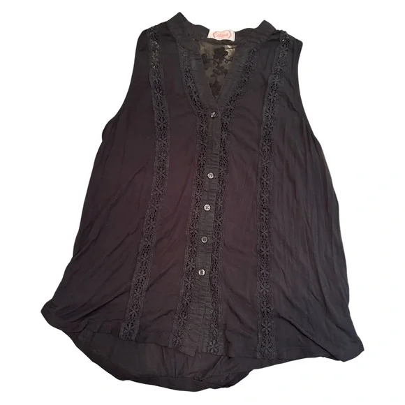 Blush Brand Button down dress tank top. Size medium - Picture 1 of 9